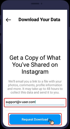 backup گرفتن از حساب اینستاگرام
