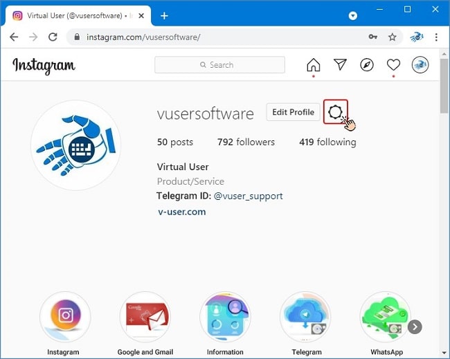 backup گرفتن از حساب اینستاگرام