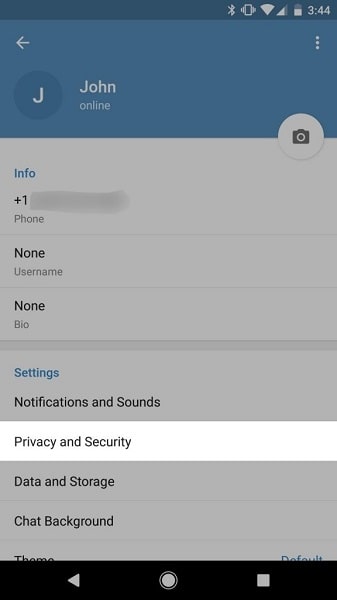 قفل تلگرام با Passcode Lock